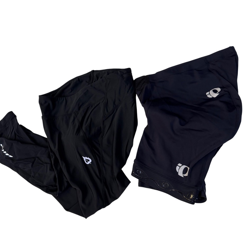 Pearl Izumi Baleaf Cycling Shorts Tights Bundle L Black Padded Nylon Spandex